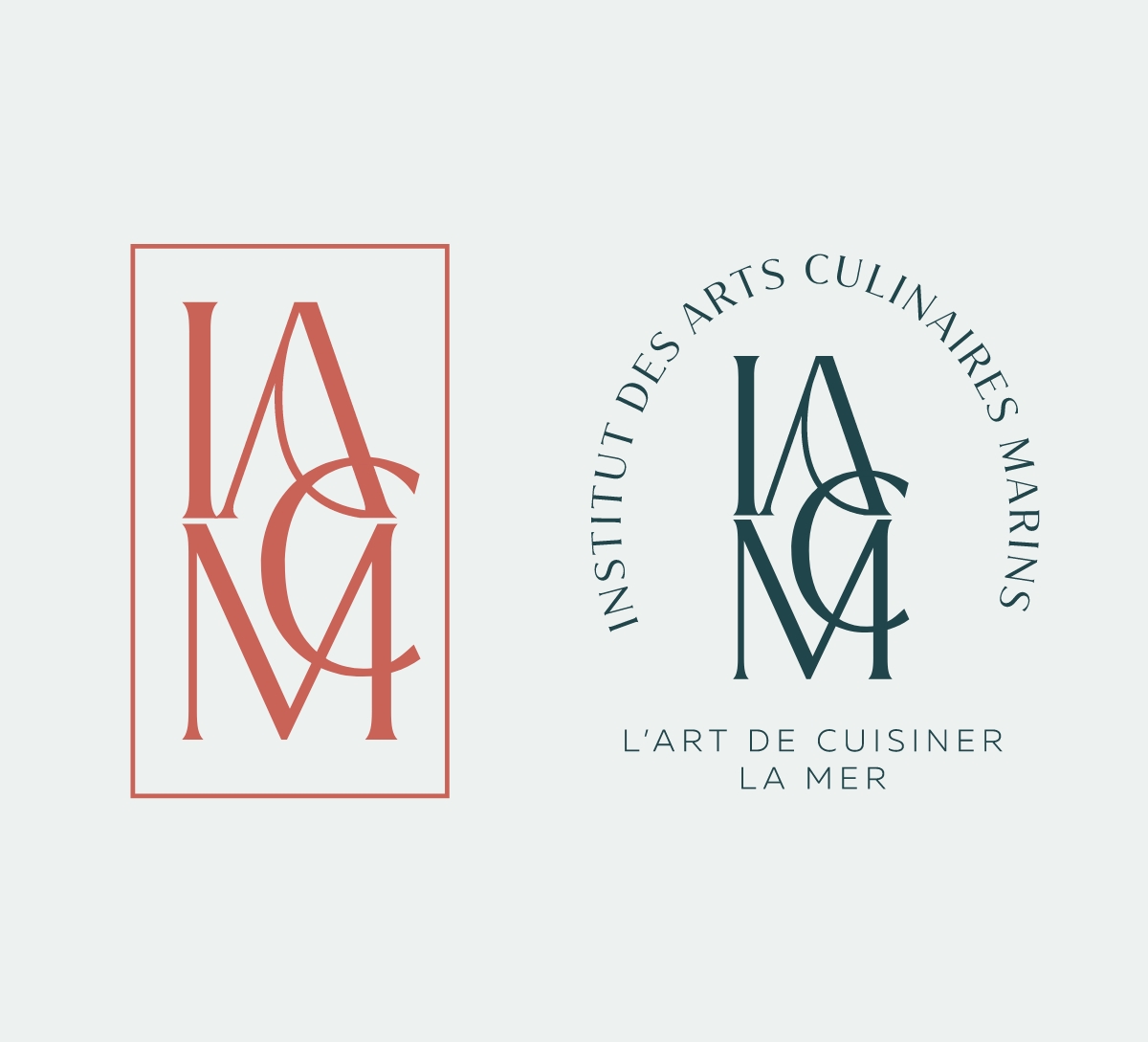 Instituts des arts culinaires Marins monograme et logo